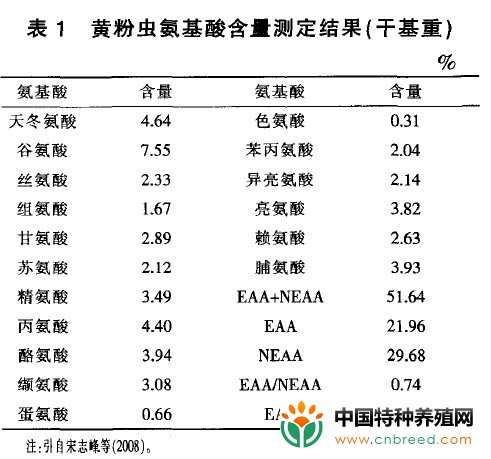 黄粉虫营养价值及其在畜禽生产中的应用