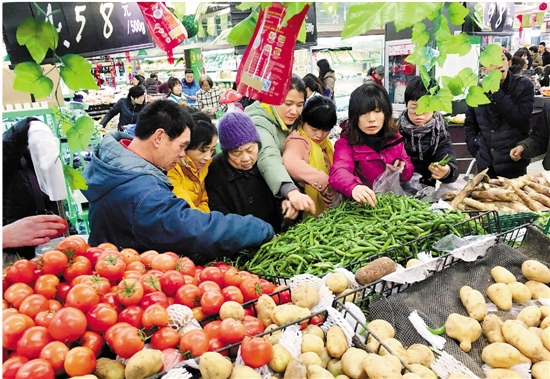 浙江杭州主要蔬菜市场交易量20日增20%