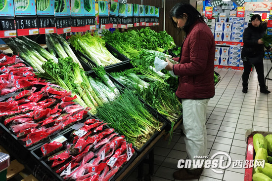 春节假期后 陕西西安蔬菜供应充足 价格普遍有所回落